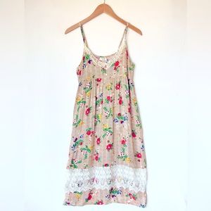 UMGEE Dress Size S / M
Sleeveless Midi Floral Chevron Boho Cottagecore